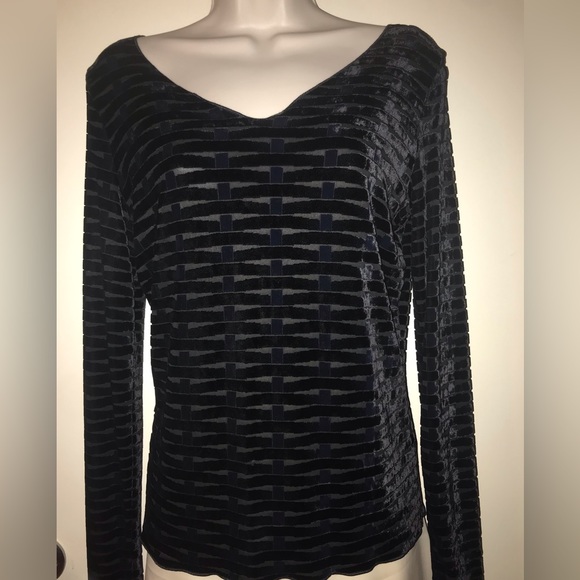 Armani Collezioni Sweater/Blouse, Size 10, Black - Picture 3 of 8